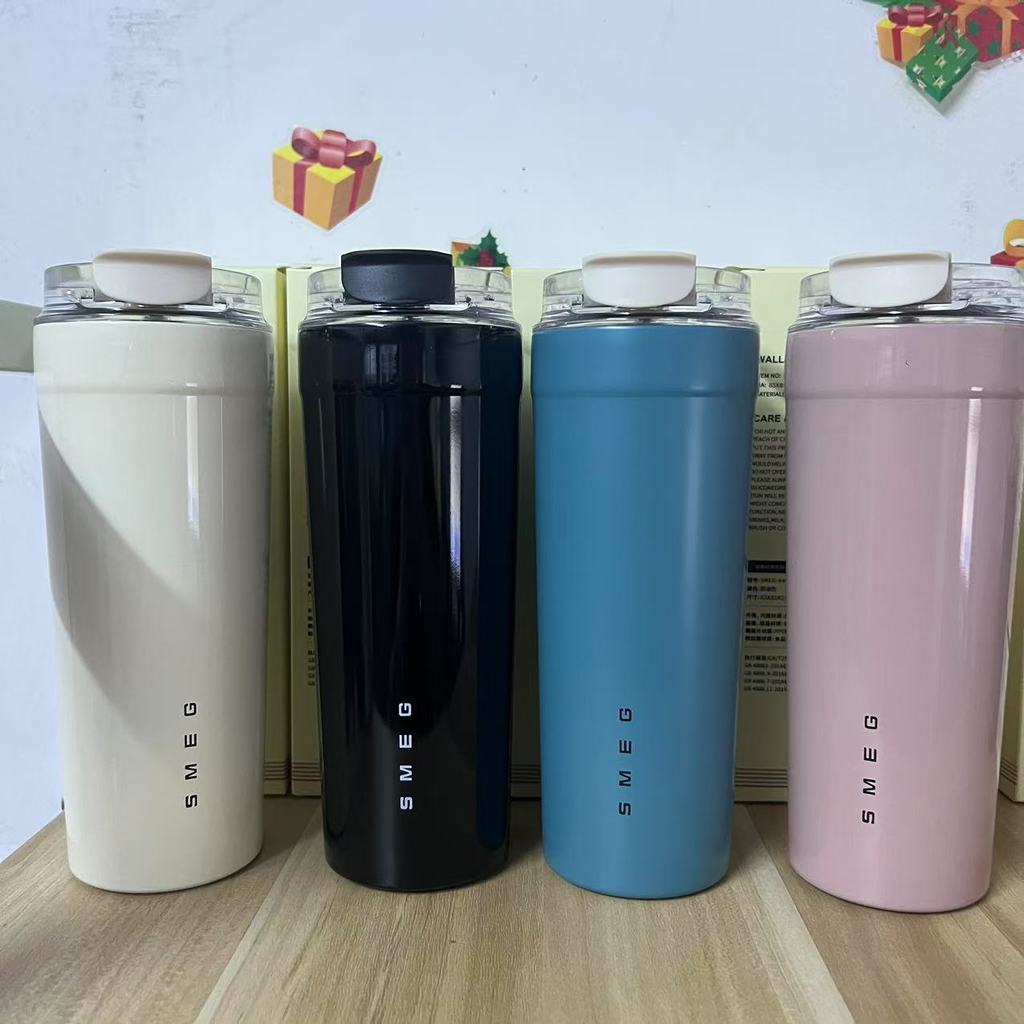 SMEG SMEG Cách Nhiệt Cốc Di Động Giữ Nhiệt Cốc Ins Di Động 550ml Dung Tích Lớn Ins Phong Cách