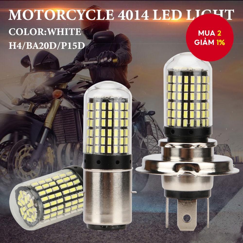 Đèn pha xe máy LED DC12V 9W, đèn pha 144SMD P15D H4 BA20D cho xe máy, 1 cái.