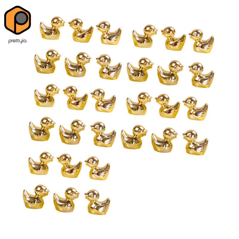 30 Bức tượng vịt vàng dễ thương, Tượng vịt vàng mini, Bộ vịt mini cho phòng ngủ văn phòng Ô tô gia đ