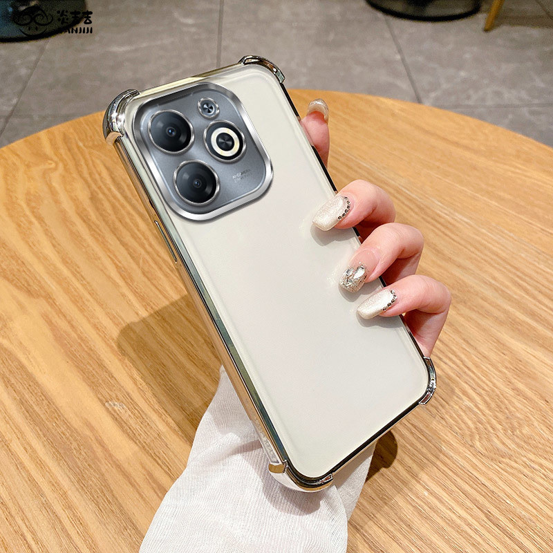 Dành Cho Infinix Hot 40 Pro Ốp Lưng Infinix Hot 40i Ốp Điện Thoại Hot 30i 50i 30 Chơi Bốn Góc Dày Ch