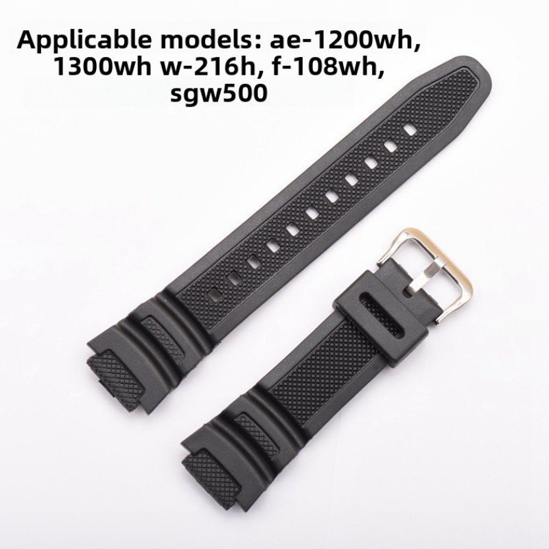 18mm Dành Cho AE-1200WH / 1300WH / W-216H / F-108WH / SGW-500 Dây Đeo Nhựa Mờ Dây Đeo Tay Thể Thao N