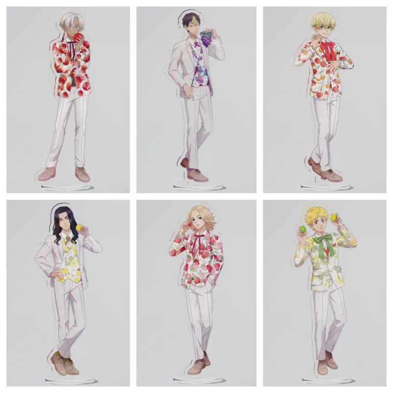 Tokyo Revengers Đĩa Trang Trí Bàn Làm Việc Trái Cây Parlor KAJITSUEN Standee Sano Manjiro Bộ Sưu Tập