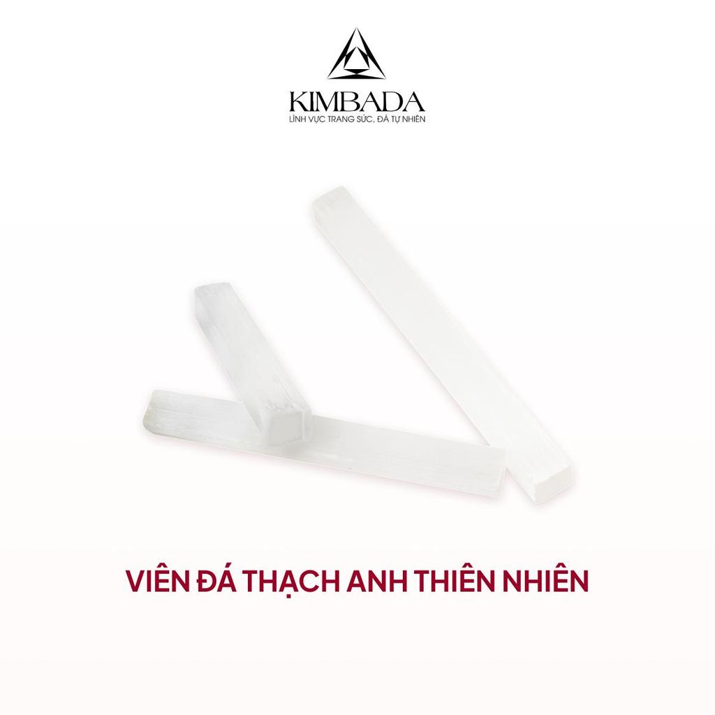 Thanh đá selenite phong thuỷ tự nhiên Kimbada hỗ trợ thanh tẩy năng lượng, tarot, reiki thiền
