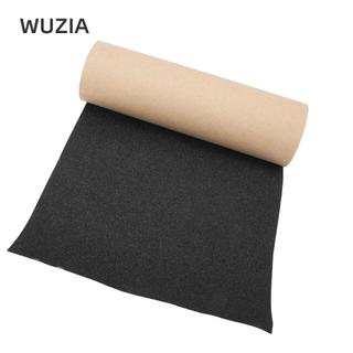 Băng dính ván trượt WUZIA màu đen, giấy nhám thoáng khí chống trượt, bền bỉ và chống thấm nước.