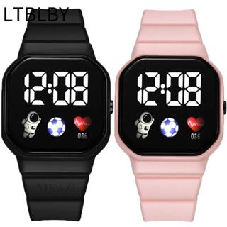 Đồng hồ thể thao trẻ em LTBLBY, Đồng hồ kỹ thuật số LED thời trang chống nước, Dây đeo silicon Spaceman mới nhất Đồng hồ đeo tay điện tử nam nữ sinh viên
