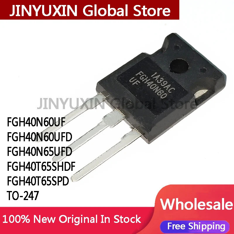 5 Chiếc FGH40N60UF FGH40N60UFD FGH40N65UFD FGH40T65SHDF FGH40T65SPD TO-247 Hiệu Ứng Trường Transisto