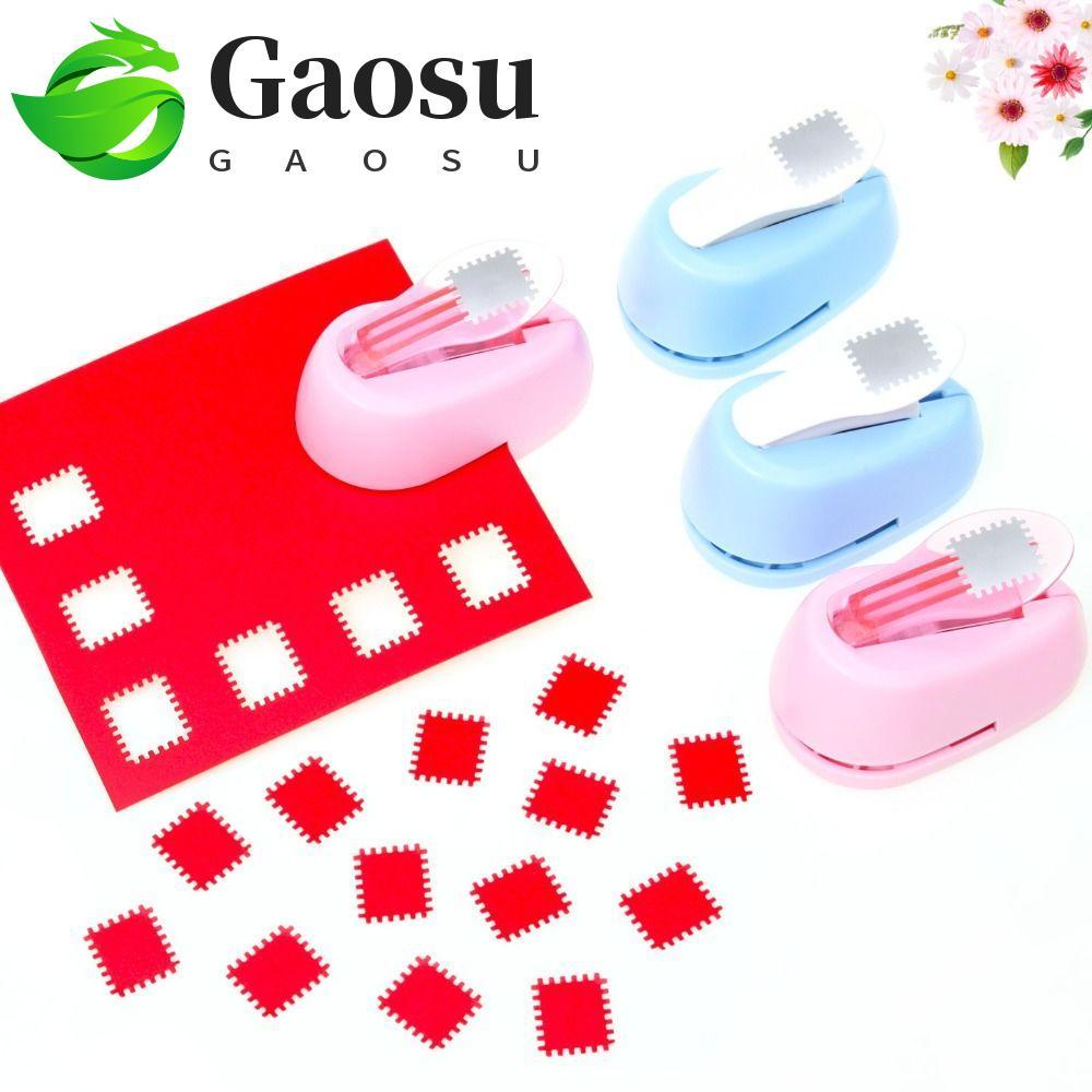 GAOSU Stamp Border Punch, Stamp Shape Hole Puncher Embossing Machine, Đồ dùng học tập Máy đục lỗ Máy