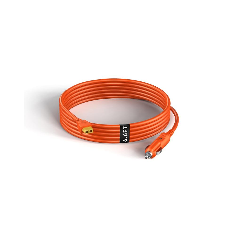 Cáp nối dài sạc ô tô XT60, tương thích với Anker SOLIX C300 / C1000, Trạm điện EcoFlow Delta 2 và má