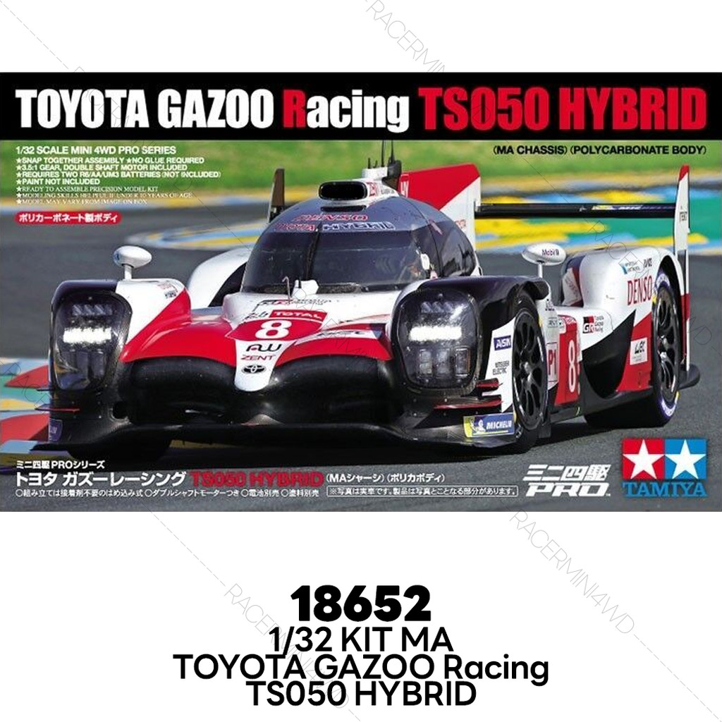 TAMIYA 18652 Mini 4WD PRO Toyota Gazoo Racing TS050 Hybrid (Khung gầm MA)