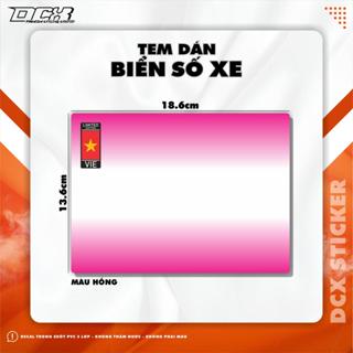 DECAL DÁN BIỂN SỐ XE MÁY | DECAL PVC 3 LỚP, KHÔNG THẤM NƯỚC, KHÔNG PHAI MÀU