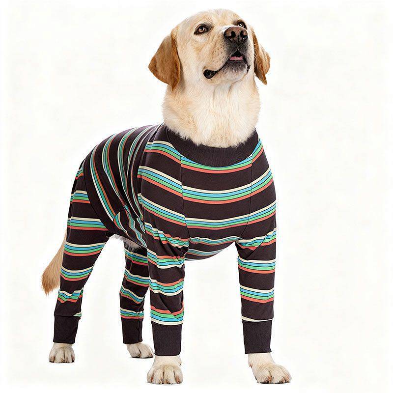 Medium Large Dog Labrador Golden Retriever Dog Clothes Spring and Autumn Pet One-Piece Four-Legged P
