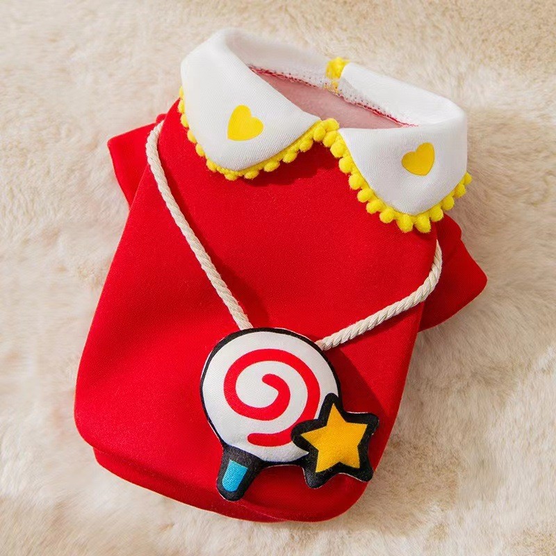 [Hàng có sẵn] Áo nỉ chó con mùa xuân thu đông dễ thương cho mèo Quần áo hai chân Chó con nhỏ Teddy B