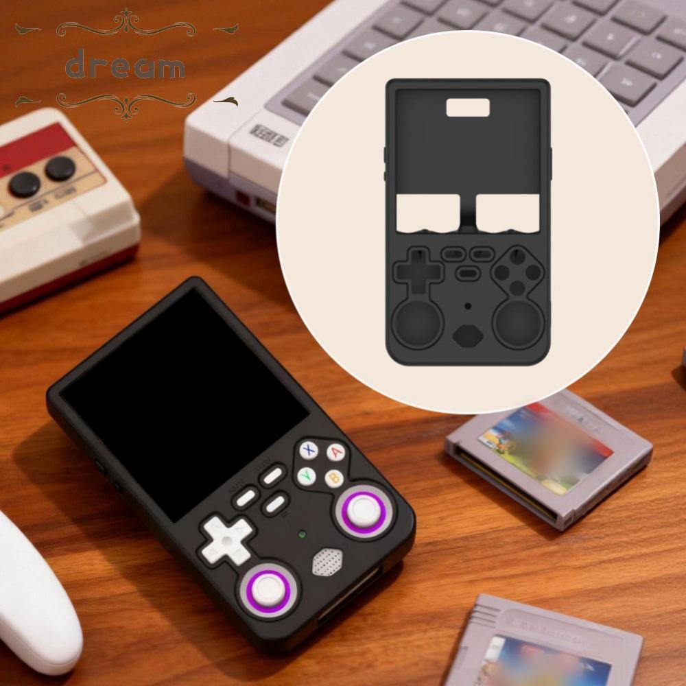 Ốp Silicon Hấp Thụ Sốc Cho Máy Chơi Game R36 Ultra Chống Trầy Xước Đen