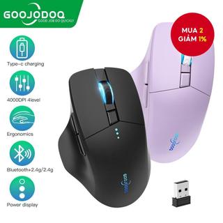  GOOJODOQ GOOOJODOQ 2.4Ghz Chuột Không Dây Màn Hình Pin USB Bluetooth Cho Máy Tính PC Laptop Văn Phòng Nghiên Cứu 
