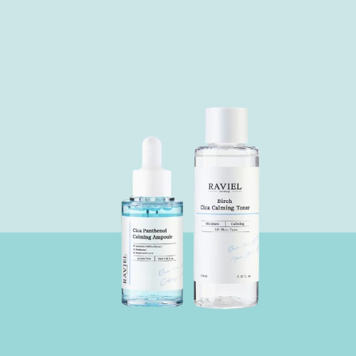 Tinh Chất Serum Và Toner Raviel CiCa - Vạch Xanh Dương
