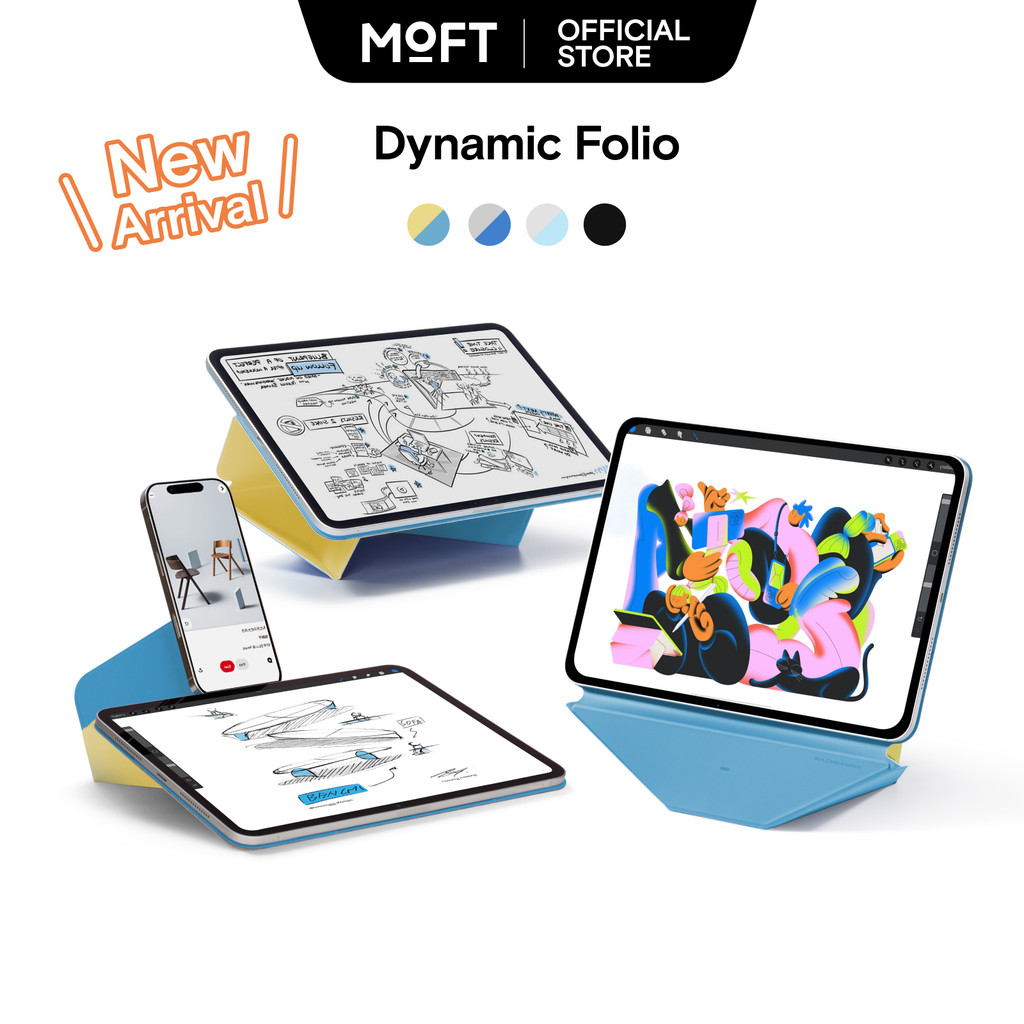 MOFT Dynamic Folio cho iPad Air 11 '' M2 / M3 & Pro 13 '' M4 & iPad mini 7 (2025)