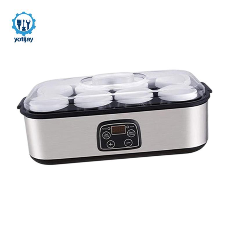 Máy Làm Sữa Chua Tự Chế Sữa Chua Đa Năng Hộ Gia Đình Chuyên Nghiệp DIY Tiếng Ồn Thấp 1.4L Tự Động Sữa Chua Máy Thép Không Gỉ