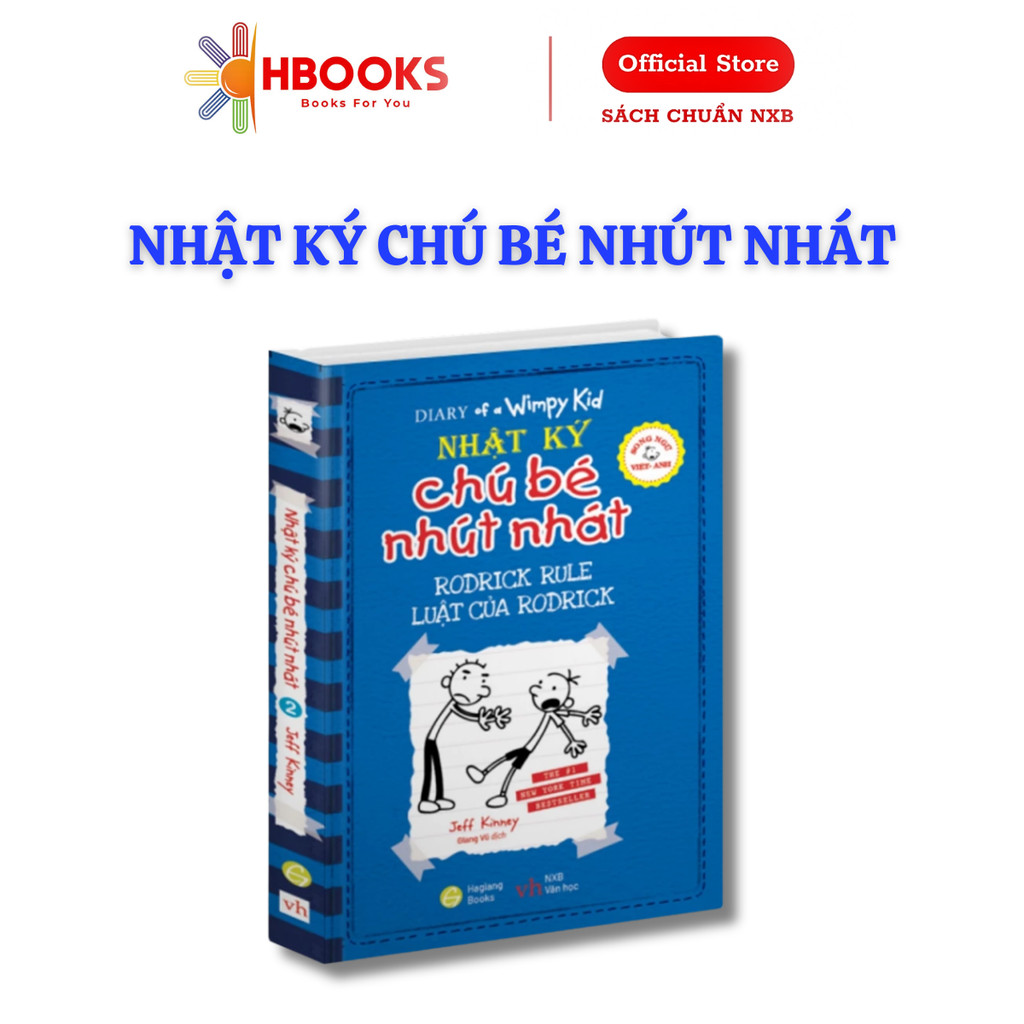 Sách Nhật Ký Chú Bé Nhút Nhát Tập 2 Luật Của Rodrick Diary Of A Wimpy Kid Song Ngữ - HG books