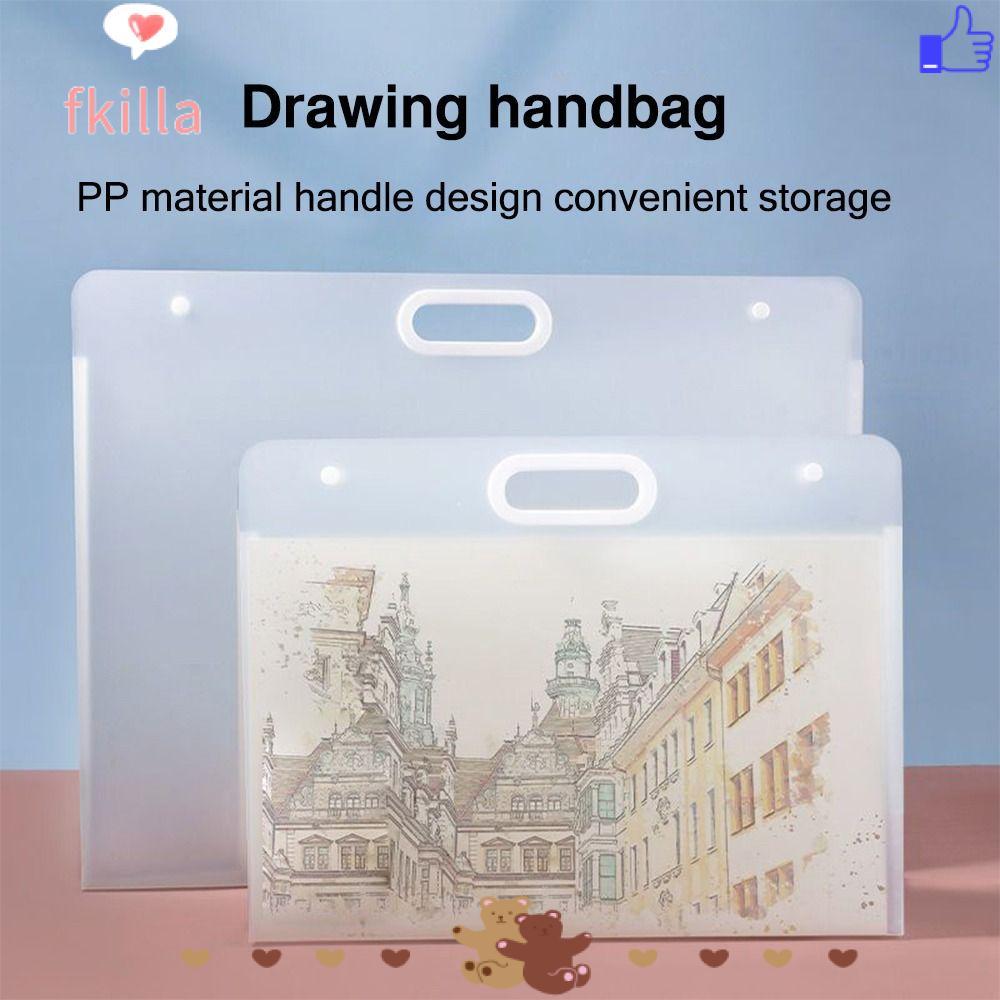 Thư mục tập tin FKIL, Túi lưu trữ giấy vẽ tranh A2 / A3 / A4 di động, Album ảnh chống nước 4K / 8K /
