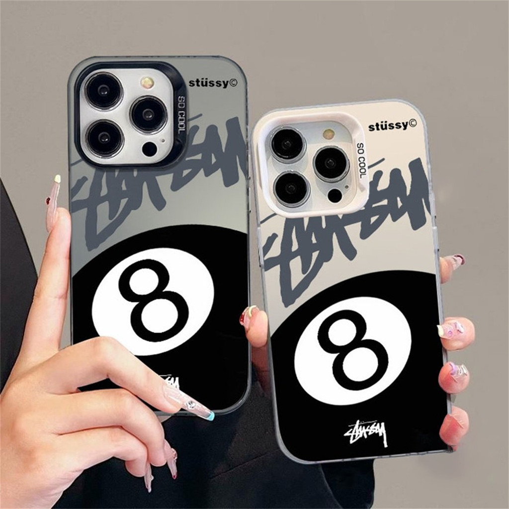 ốp lưng IPhone 7 8 14 15 Plus XR XS MAX 17 16 14 11 12 13 15 PRO MAX ốp điện thoại Pool Ball Number 