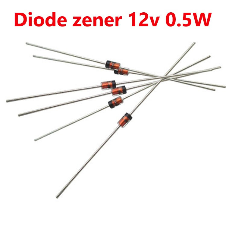 [Gói 10 con] Diode zener 12V 0.5W chân cắm