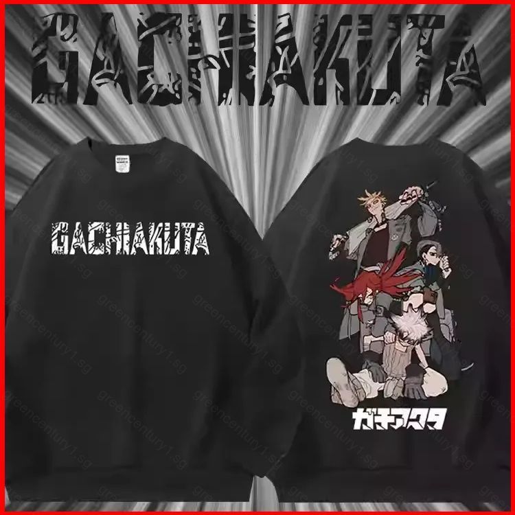 GC1 2025 GACHIAKUTA Rudo Anime Áo Unisex Dài Tay Top GC1