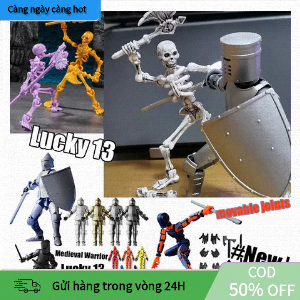 [Rẻ] Bộ Sưu Tập Hành Động Dummy 13 – Hiệp Sĩ & Bộ Xương Khớp Động, Siêu Ngầu Cho Fan Mô Hình