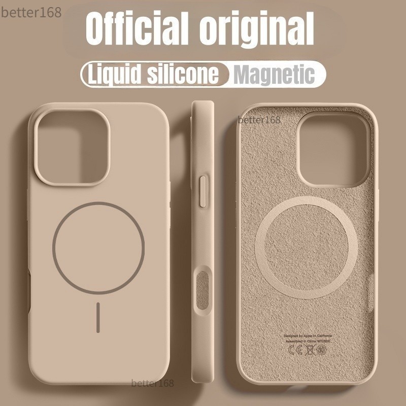 Ốp điện thoại silicone chống rơi thân thiện với da i16 cho iPhone 17 16 15 14 13 12 Pro Max