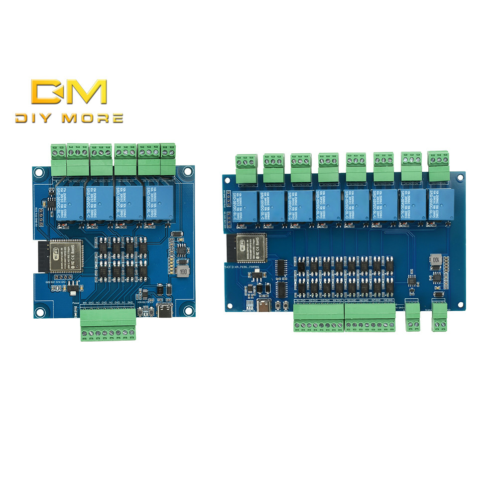 DIYMROE DC 9-24V 4 kênh / 8 kênh Esp32 Rs485 Modbus Wifi Bluetooth Rơle Optocoupler Mô-đun cách ly T