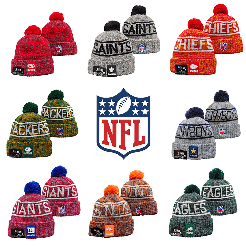 Cowboys Packers 49ers Beanies Mũ dệt kim thêu Mũ len mùa đông Gorro