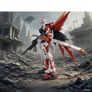 🔥🔥(tặng kèm base)Mô hình lắp ráp HG Astray Red Frame Flight Unit