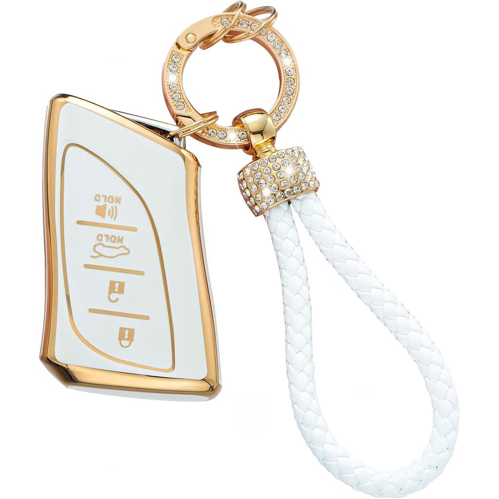 Dành Cho Xe Lexus Key Fob Cover, Tương Thích Với ES350 ES300h UX200 LS500 LS500H LC500 LC500h Smart 