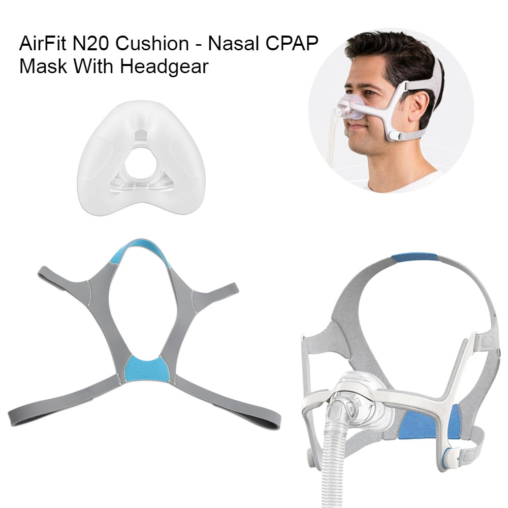 Thay thế đệm mặt nạ CPAP mũi bằng mũ CPAP Tương thích với AirFit / AirTouch N20