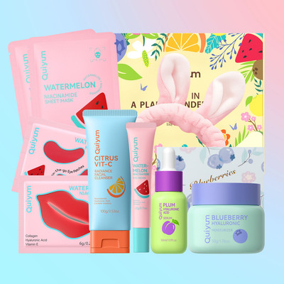 Bộ sưu tập QUIYUM Superfruit Glow | Bộ chăm sóc da toàn diện Chăm sóc da thường ngày Nuôi dưỡng da cho làn da rạng rỡ