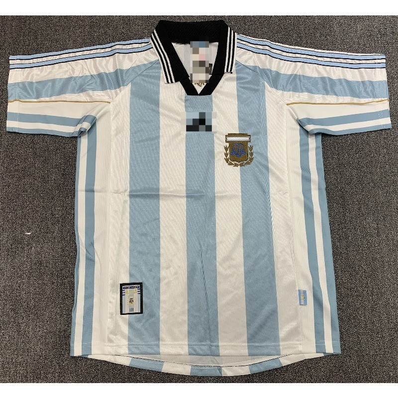 Áo đấu ngắn tay bóng đá sân nhà Argentina năm 1998