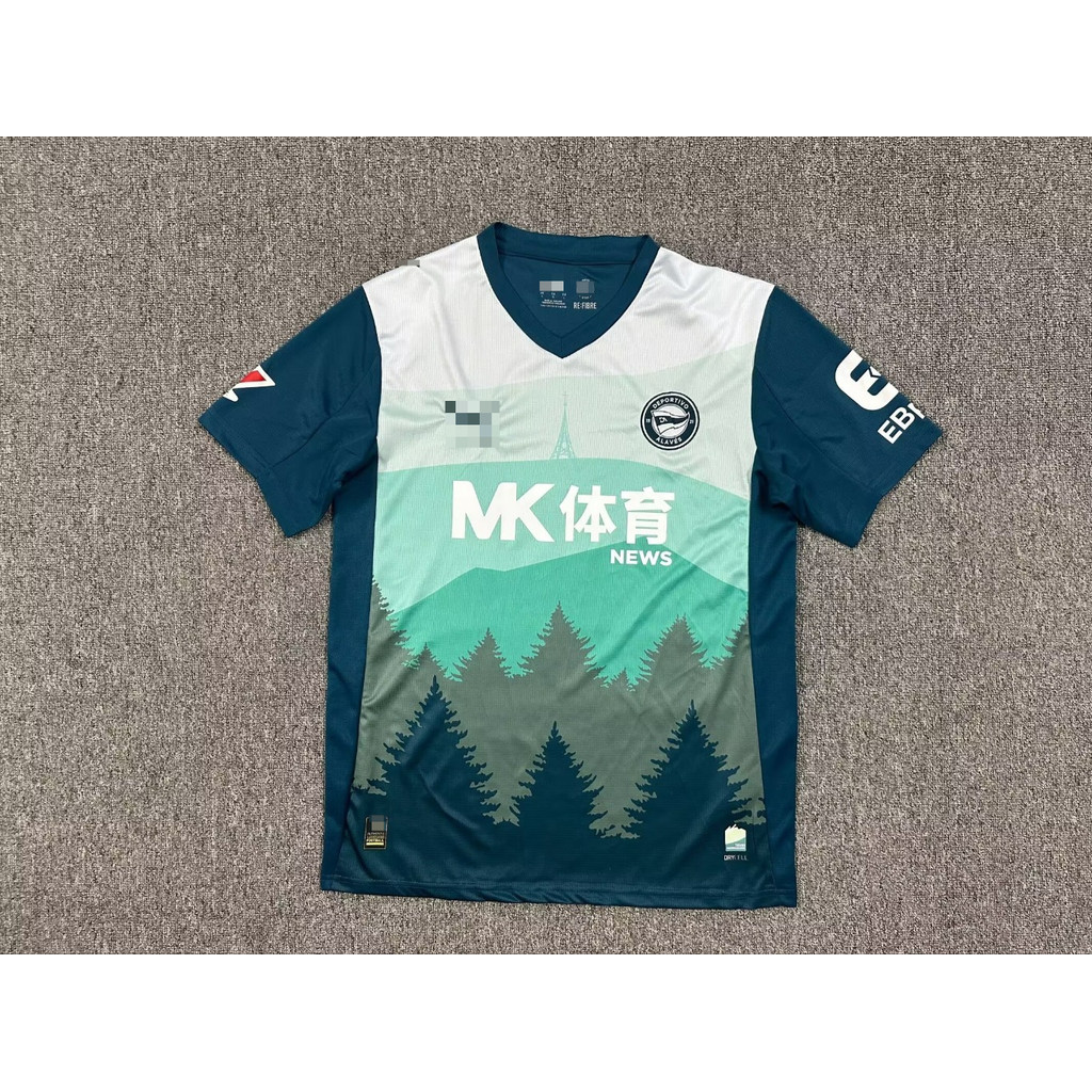 Áo thun thể thao ngắn tay Alaves S.A.D. mùa 2025-26, dành cho người hâm mộ, size từ S đến 4XL