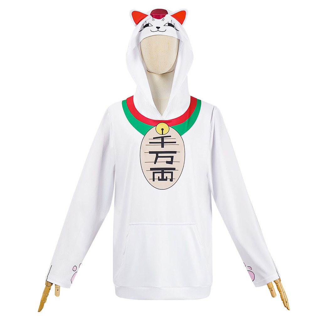 Anime DAN Turbo Granny - Áo mèo may mắn trắng cho người lớn