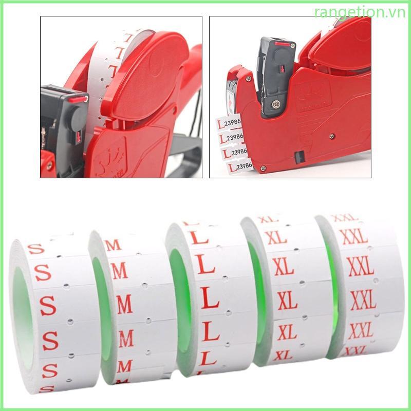 RAN 10 Nhãn Giá Thẻ Cuộn Thẻ Nhãn Nạp Lại Cho Giá Trắng Cho w Double Red