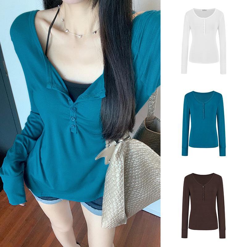 Áo thun bodycon dài tay mỏng nhẹ, nhiều màu sắc, phong cách Queen Moses - Thời trang gợi cảm cho mùa