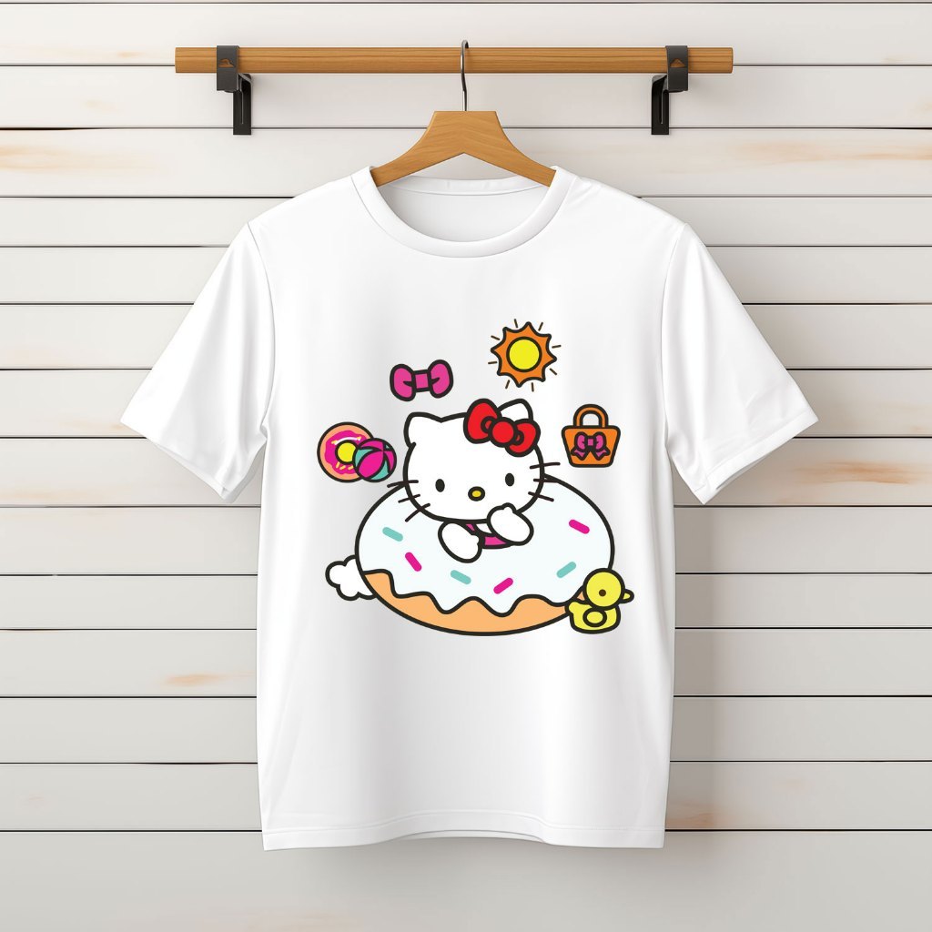 Áo phông, Áo Thun Áo Cộc unisex Nam Nữ, Hello Kitty 23 - Form Xuông [Vietnam FC]