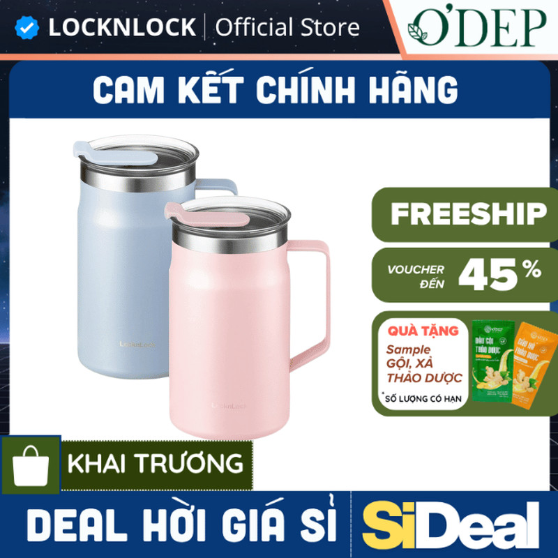 Cốc giữ nhiệt LocknLock Metro Table Mug 600ml Chính hãng  LHC4282  - CHEAPMALL - SIDEAL SIO