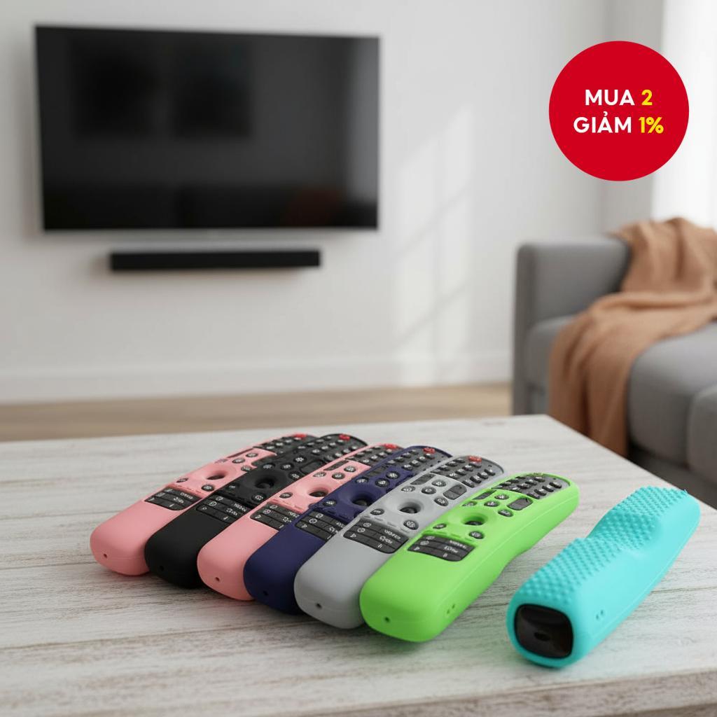 Vỏ bảo vệ silicone cho điều khiển tivi LG Smart 2021 mẫu MR22GA MR21GA MR23GA MR24GA chống sốc