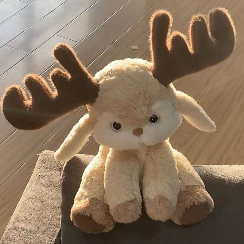 Deer Plush Toy Doll Pacify Little Dear Doll to Sleep with Birthday Gift yKbk