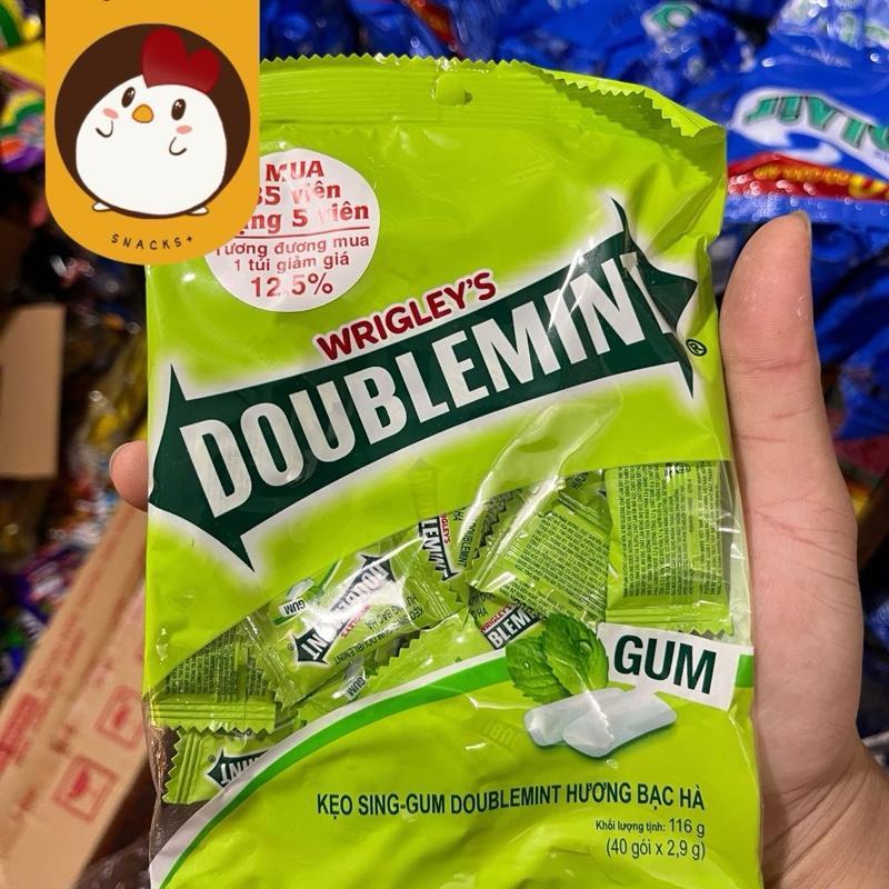 Giá Sỉ - Kẹo gum bạc hà doublemint, kẹo sing-gum hương bạc hà doublemint  ( gói 116g/40 viên )