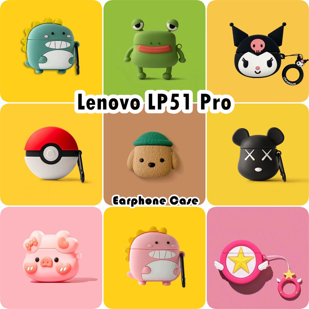[Giảm giá] Dành cho Ốp lưng Lenovo LP51 Pro Vỏ tai nghe silicon mềm Kiểu dáng hoạt hình Anime NO.3