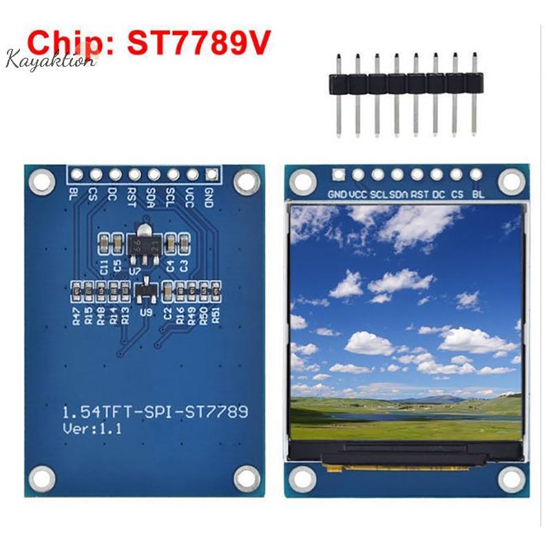 Kayaktion 1.54 Inch 1.54 "Full Color TFT Display Module HD IPS LCD Màn hình LED 240x240 SPI Giao diệ