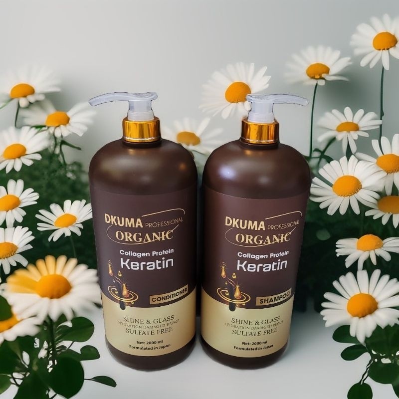 2.Gội Xả DKUMA ORGANIC Keratin Collagen Protein 2000ml