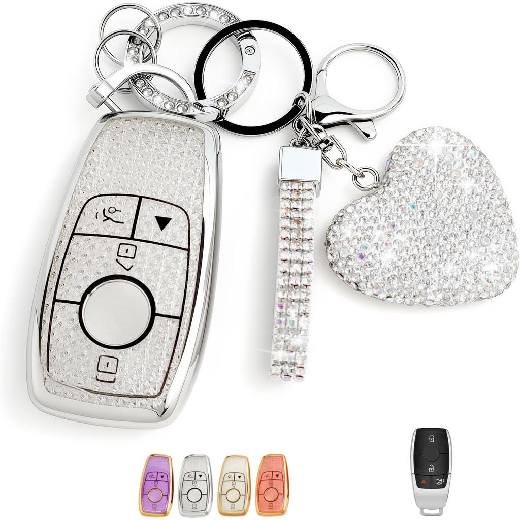 Vỏ chìa khóa bằng kim cương, Tương thích với Mercedes-Benz A C E S CLA CLS GLA GLB GLC GLS Class AMG