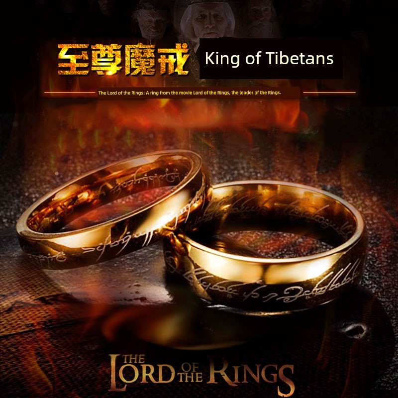 Sáng Tạo Phiên Bản Hàn Quốc Nhật Bản Hàn Quốc Thép Titan Cặp Đôi Nhẫn Nam Độc Đoán Nữ Chỉ Số Nhẫn Vu