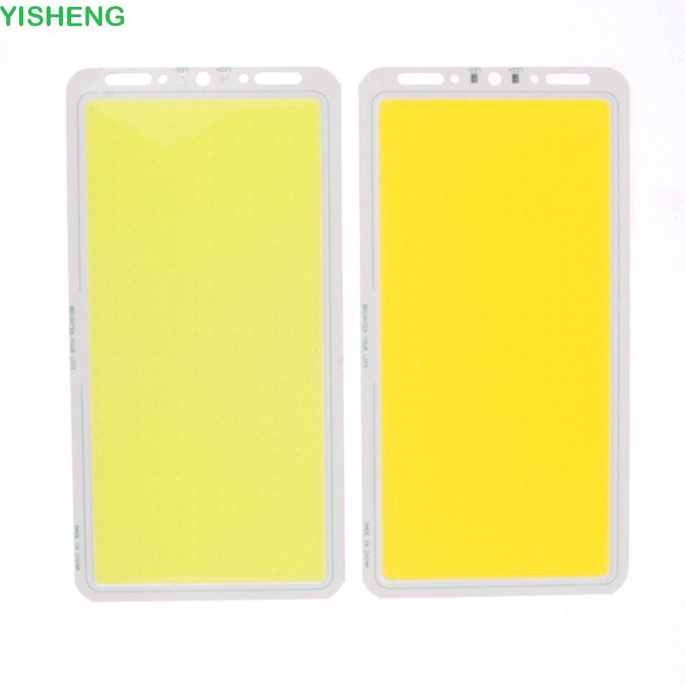 Đèn LED bảng điều khiển YISHENG COB, Đèn lũ cắm trại dải Chip 100W 12V, Bóng đèn chiếu sáng siêu sán